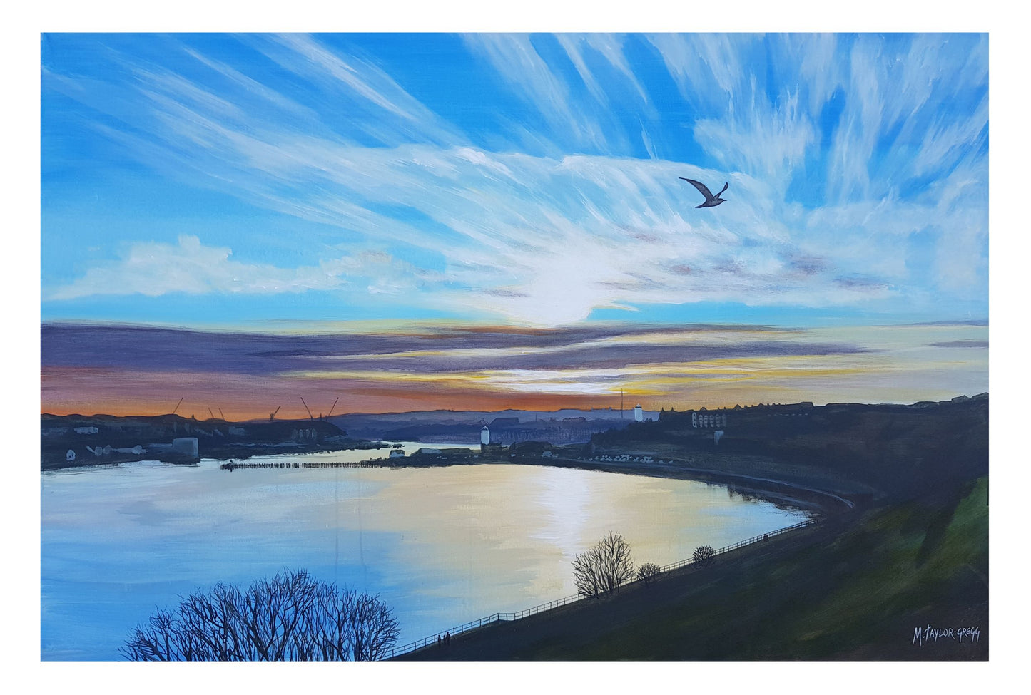 *SOLD*'Sunset from the Middens'