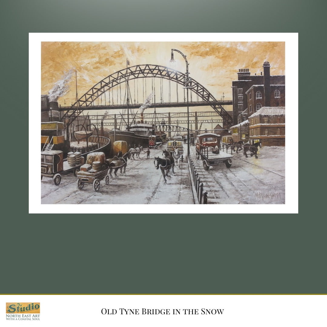 Old Tyne Bridge in the Snow - Limited Edition Print