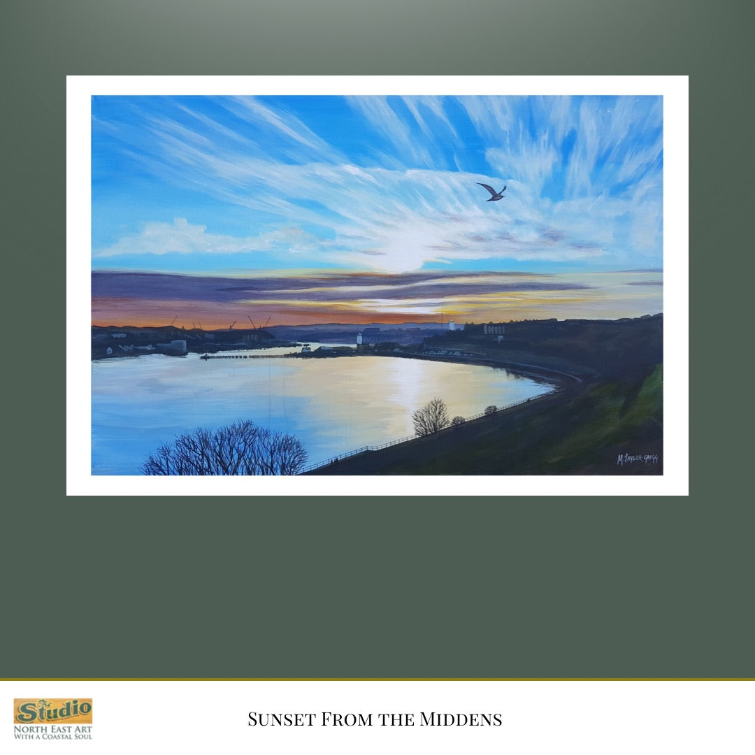 Sunset from the Middens - Limited Edition Print