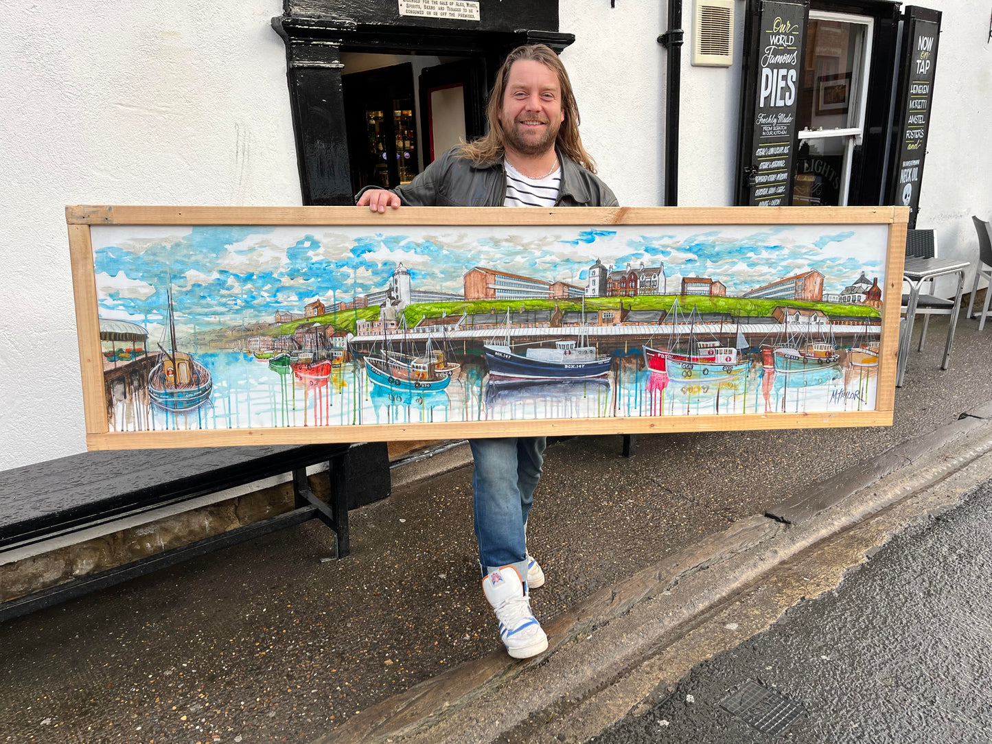 North Shields Fish Quay 1970s - Original Painting